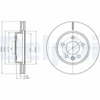 COMLINE ADC2604V - Disco de freno - Comline