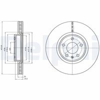 DELPHI BG4346 - Disco de freno