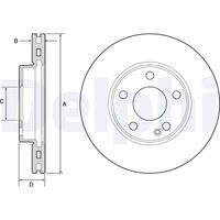 COMLINE ADC1671V - Disco de freno - Comline