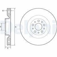 DELPHI BG4556 - Disco de freno