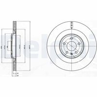 DELPHI BG4387 - Disco de freno