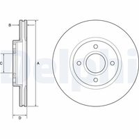 COMLINE ADC1260V - Disco de freno - Comline