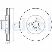 COMLINE ADC2600V - Disco de freno - Comline