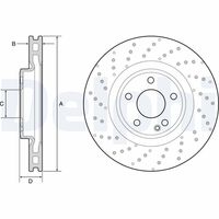 BREMSI CD8559V - Disco de freno