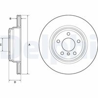 COMLINE ADC2839V - Disco de freno - Comline