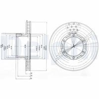 DELPHI BG473 - Disco de freno