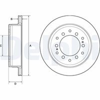 COMLINE ADC2514V - Disco de freno - Comline