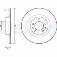 DELPHI BG2688 - Disco de freno