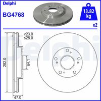 BREMSI CD7557V - Disco de freno