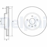 COMLINE ADC1168V - Disco de freno - Comline