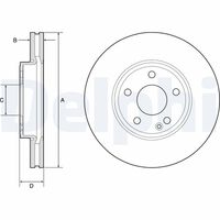 COMLINE ADC1678V - Disco de freno - Comline