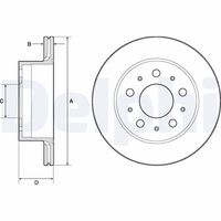 DELPHI BG4099 - Disco de freno