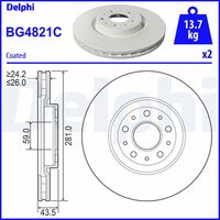 COMLINE ADC2974V - Disco de freno - Comline