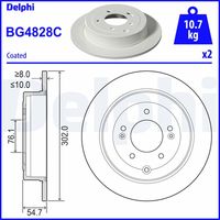 COMLINE ADC2412V - Disco de freno - Comline