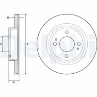 BREMSI CD8467V - Disco de freno