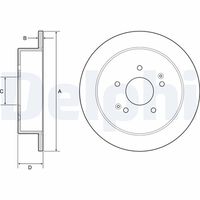 BREMBO 08D41511 - Disco de freno - PRIME LINE - UV Coated