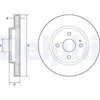 COMLINE ADC5005V - Disco de freno - Comline