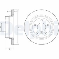 COMLINE ADC1736V - Disco de freno - Comline