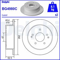 COMLINE ADC2951V - Disco de freno - Comline