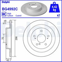 BREMBO 08D21711 - Disco de freno - PRIME LINE - UV Coated