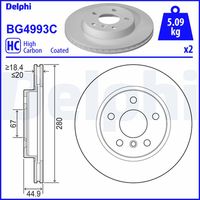 COMLINE ADC5028V - Disco de freno - Comline