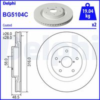 COMLINE ADC2912 - Disco de freno - Comline