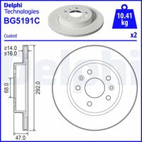 COMLINE ADC5007V - Disco de freno - Comline