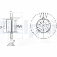 DELPHI BG670 - Disco de freno