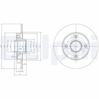 DELPHI BG9022RS - Disco de freno