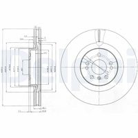 DELPHI BG9013 - Disco de freno