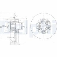 DELPHI BG9031RS - Disco de freno