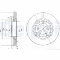 DELPHI BG9016 - Disco de freno