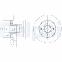 DELPHI BG3620 - Disco de freno