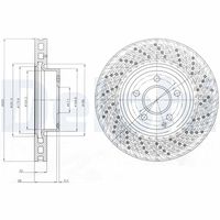 COMLINE ADC1655V - Disco de freno - Comline