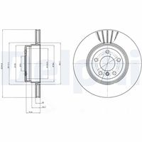 DELPHI BG9064 - Disco de freno