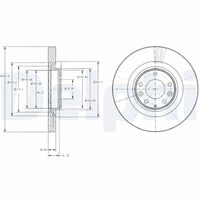 DELPHI BG9104 - Disco de freno