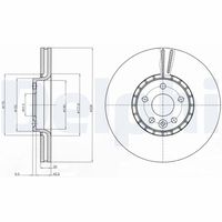 DELPHI BG9085 - Disco de freno