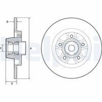 DELPHI BG9113RS - Disco de freno