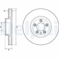 DELPHI BG3894 - Disco de freno