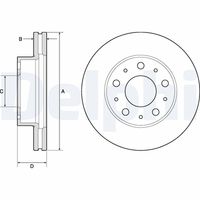 COMLINE ADC5013V - Disco de freno - Comline