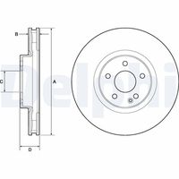 COMLINE ADC2817V - Disco de freno - Comline