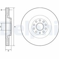 COMLINE ADC2605V - Disco de freno - Comline