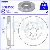 BREMBO 09D60811 - Disco de freno - PRIME LINE - UV Coated