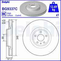 COMLINE ADC2907V - Lado de montaje: Eje delantero<br>Número de PR: 1ZA<br>Número de PR: 1ZY<br>año construcción desde: 06/2020<br>Tipo de disco de frenos: ventilación interna<br>Espesor de disco de frenos [mm]: 34<br>Número de orificios: 5<br>Artículo complementario / información complementaria 2: con tornillos<br>Altura [mm]: 57<br>Diámetro de centrado [mm]: 68<br>Diámetro exterior [mm]: 349<br>Procesamiento: altamente carbonizado<br>Superficie: revestido<br>Espesor mínimo [mm]: 32<br>