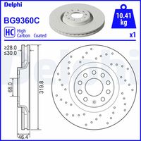 DELPHI BG3996 - Disco de freno