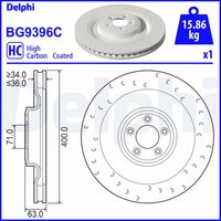 DELPHI BG4202C - Lado de montaje: Eje delantero<br>Tipo de disco de frenos: ventilado<br>Número de orificios: 5<br>Homologación: E1 90R-02C0074/1558<br>Superficie: aceitado<br>Diámetro exterior [mm]: 305<br>Espesor de disco de frenos [mm]: 28<br>Espesor mínimo [mm]: 26<br>Diámetro de centrado [mm]: 73,8<br>Altura [mm]: 49,5<br>