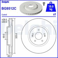 BLUE PRINT ADBP430152 - Espesor de disco de frenos [mm]: 30<br>Llanta, nº de taladros: 5<br>Cantidad de agujeros de fijación: 2<br>Espesor [mm]: 48<br>Diámetro exterior [mm]: 325<br>corona de agujeros - Ø [mm]: 114<br>Superficie: revestido<br>Tipo de disco de frenos: ventilación interna<br>Lado de montaje: Eje delantero<br>Espesor mínimo [mm]: 28<br>Diámetro de centrado [mm]: 69<br>Peso [kg]: 9,5<br>