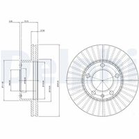 DELPHI BG9692 - Disco de freno