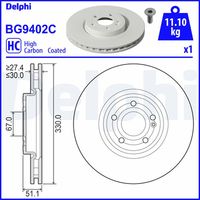 BREMBO 09D77011 - Disco de freno - PRIME LINE - UV Coated