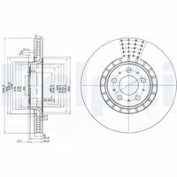 DELPHI BG9783 - Disco de freno